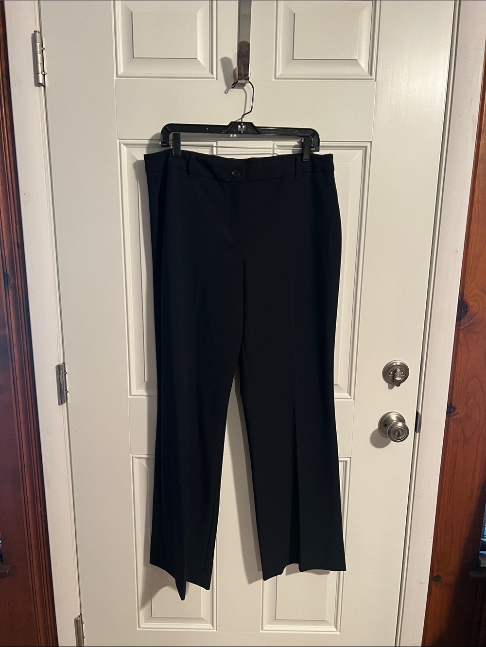 Talbots Black Straight-Leg Dress Trousers